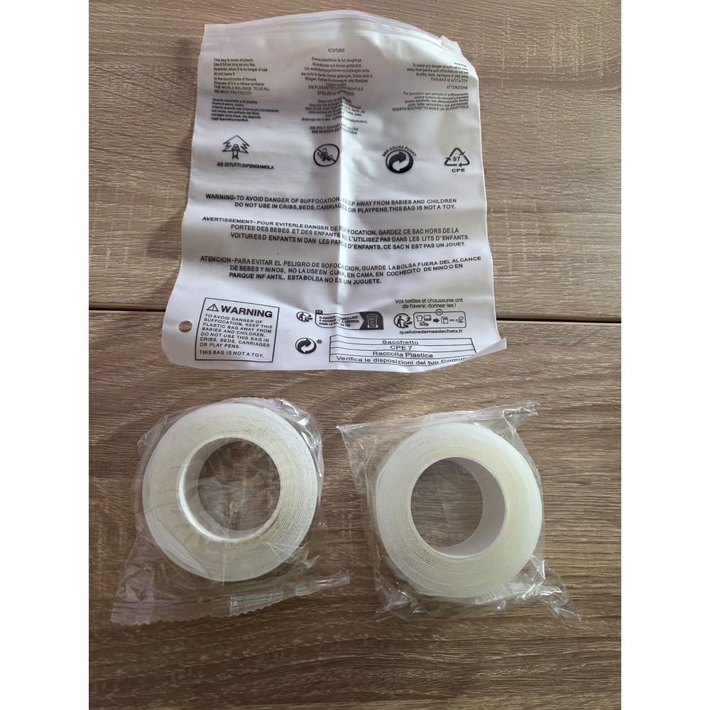 Deco‎ Double Sided Adhesive Tape Rolls Clear 2 Pack New (20' total)